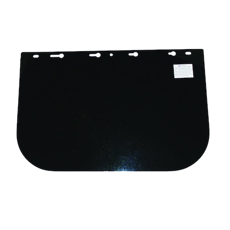 Sellstrom 390 Premium Series Single Crown Face Shields Window, Acetate, 8 in x 12 in x .060 in, Uncoated, Shade 5 IR S35050